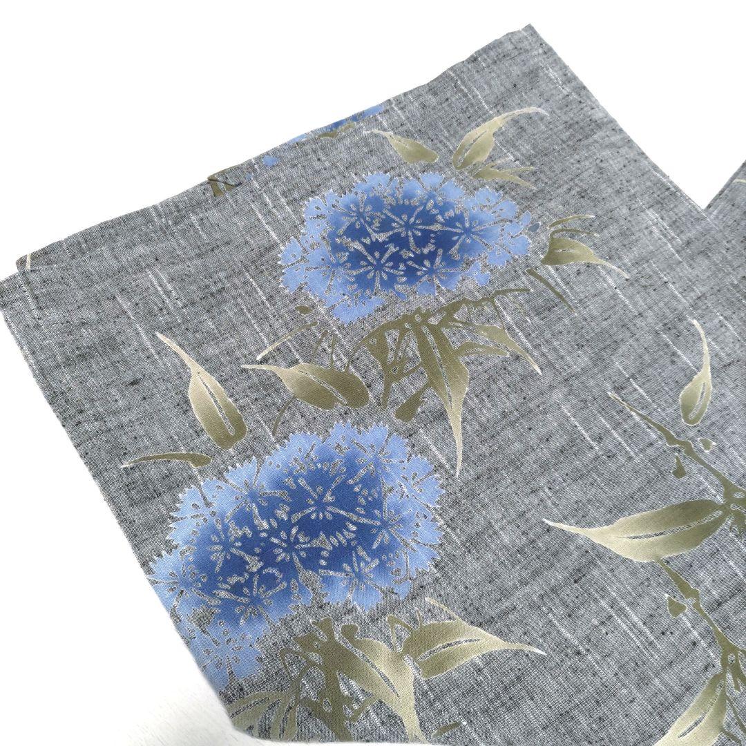 竺仙　浴衣　紬ゆかた　綿紬