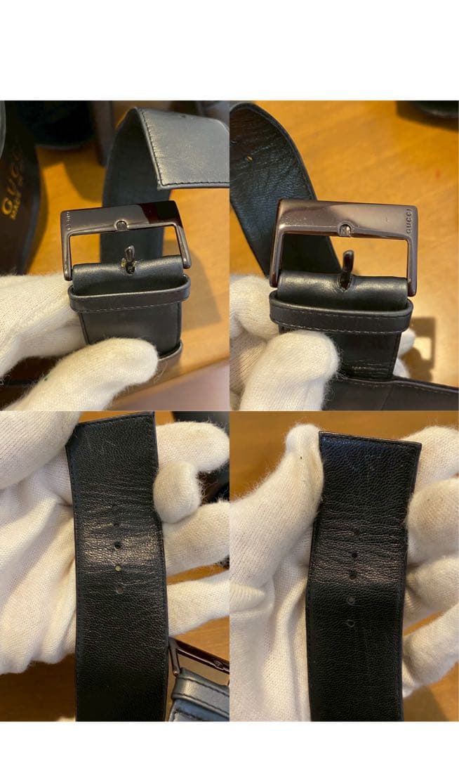 GUCCI グッチ　アンクルストラップ　ミュール　パンプス　ピンヒール