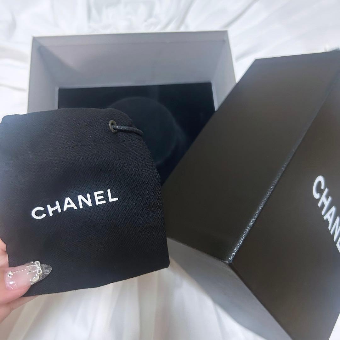 CHANEL ブラックレザーccロゴベルト
