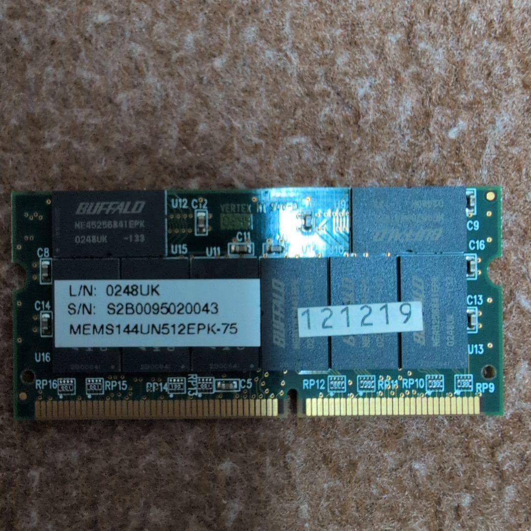 メモリー BUFFALO AN133-A512M 512MB SDRAM