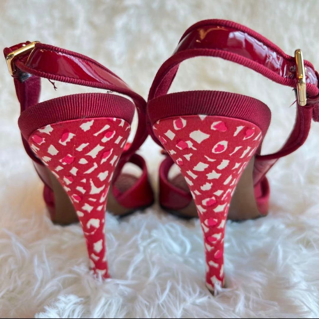 ルイヴィトン サンダル　38 新品未使用　レッド　赤　半額以下