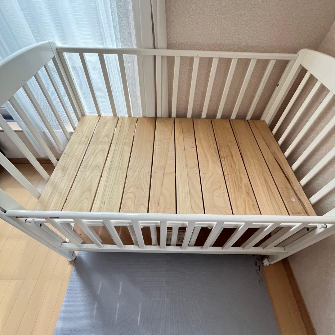 【一点限り❣️説明書付き】カトージ ベビーベッド　シンプルコンフォートF⭐︎⭐︎