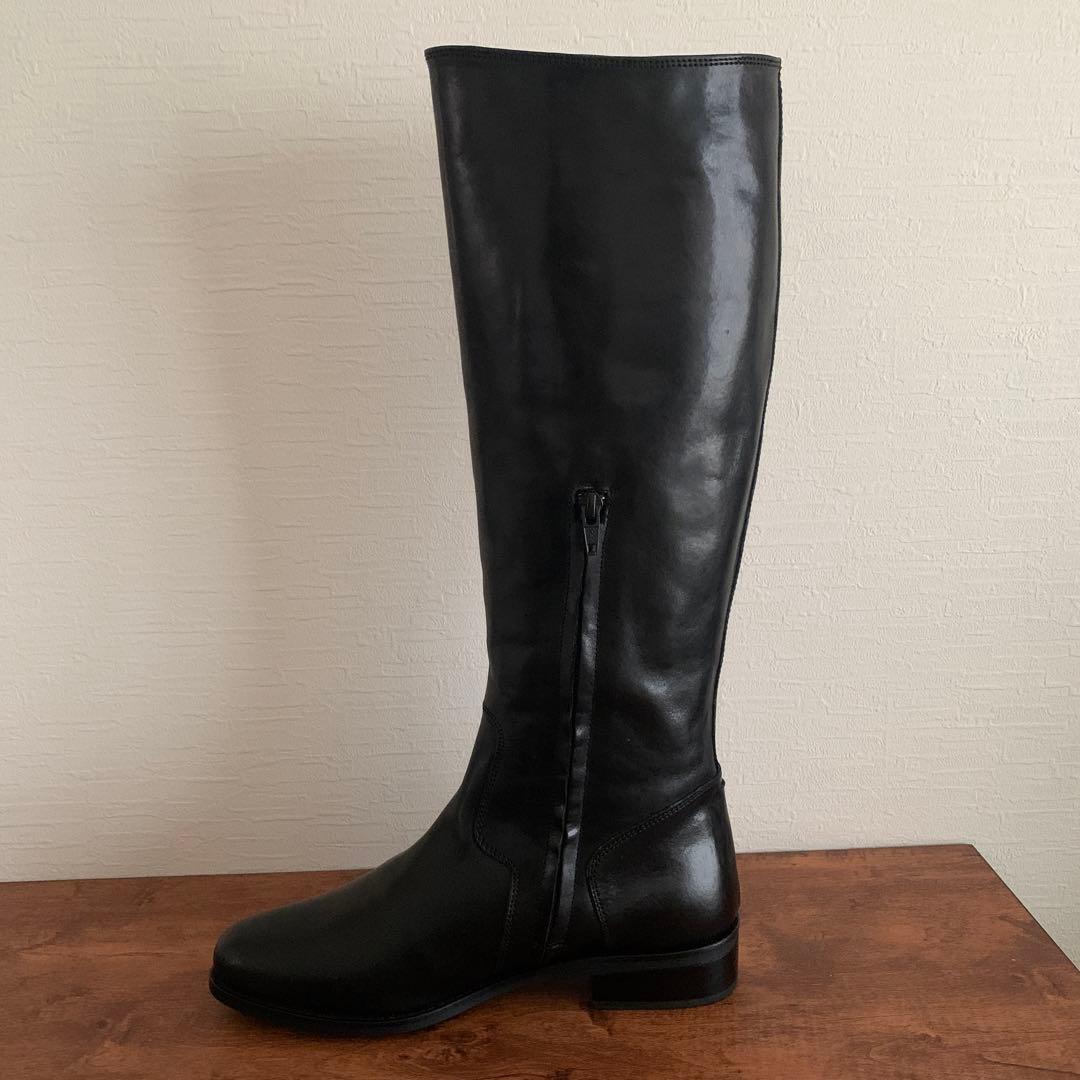 ロングブーツ　ジョッキブーツ　24cm 本革