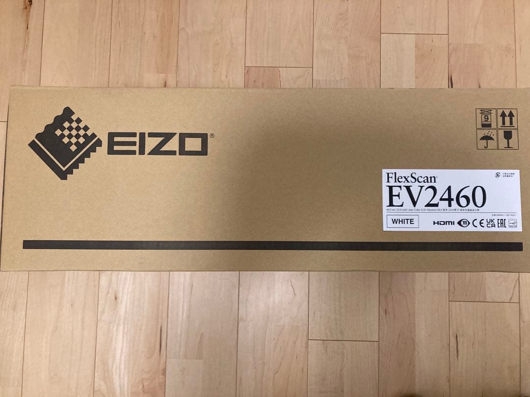 【新品未使用】Eizo エイゾー　EV2460ホワイト23.8インチモニタ