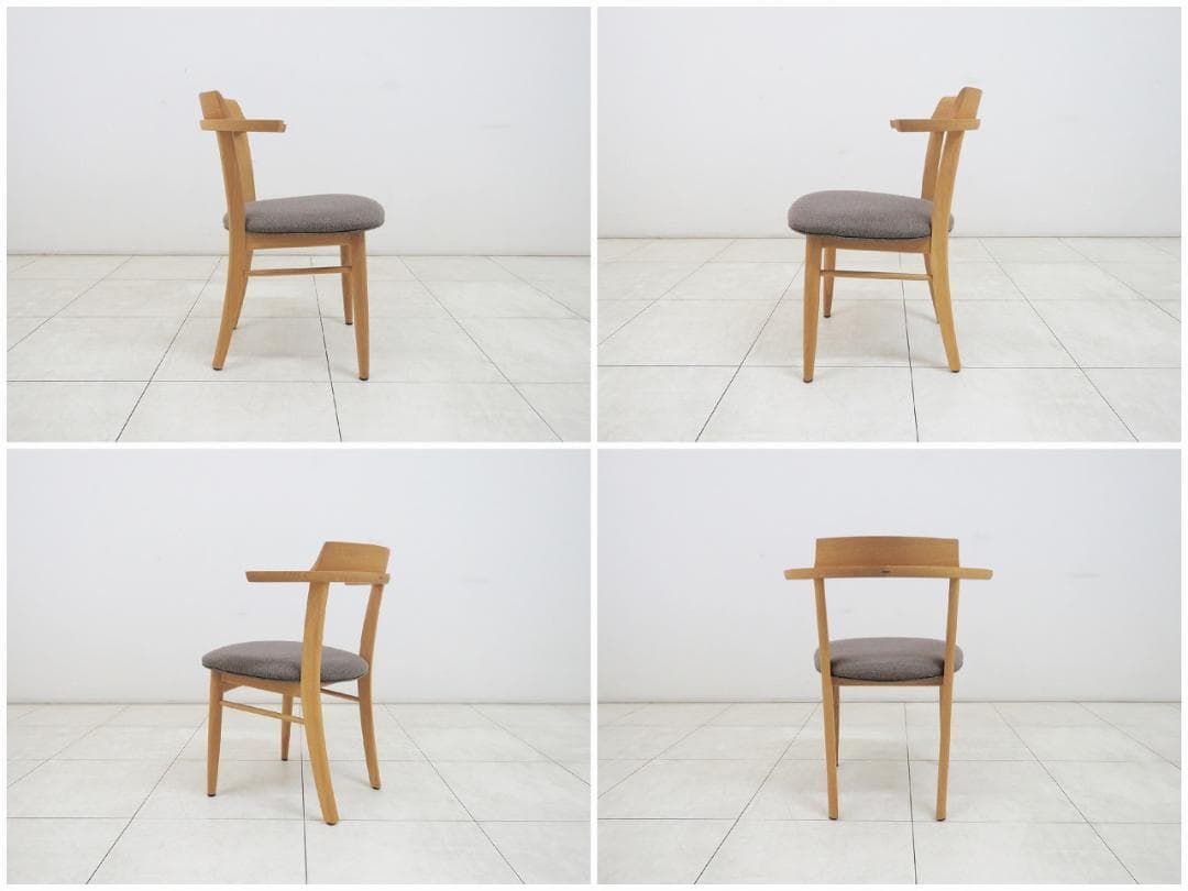 ★美品★柏木工 ソフィー ダイニングチェア オーク無垢 張座 IDC大塚家具 ①