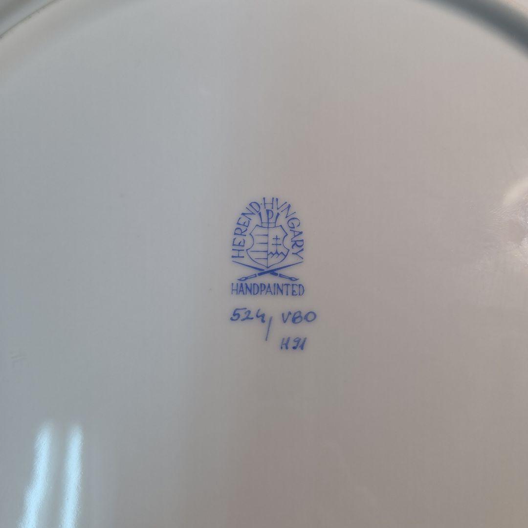 ヘレンド 約25.5cm ヴィクトリアブーケ 大皿プレート Herend 手描き