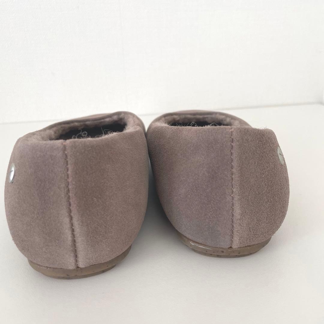【人気】エミュ-オーストラリア　スエード　バレエシューズ　25cm