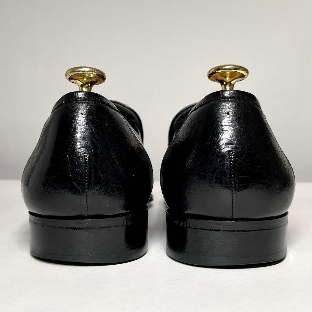 【最高級✨️】BALENCIAGA オーストリッチコンビローファー ブラック 革靴