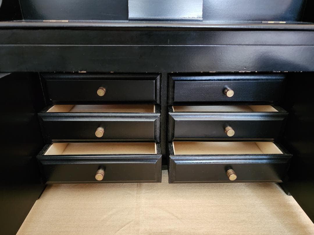 希少 ピアノ オルゴール ジュエリーボックス 宝石箱 アンティーク 大容量 置物