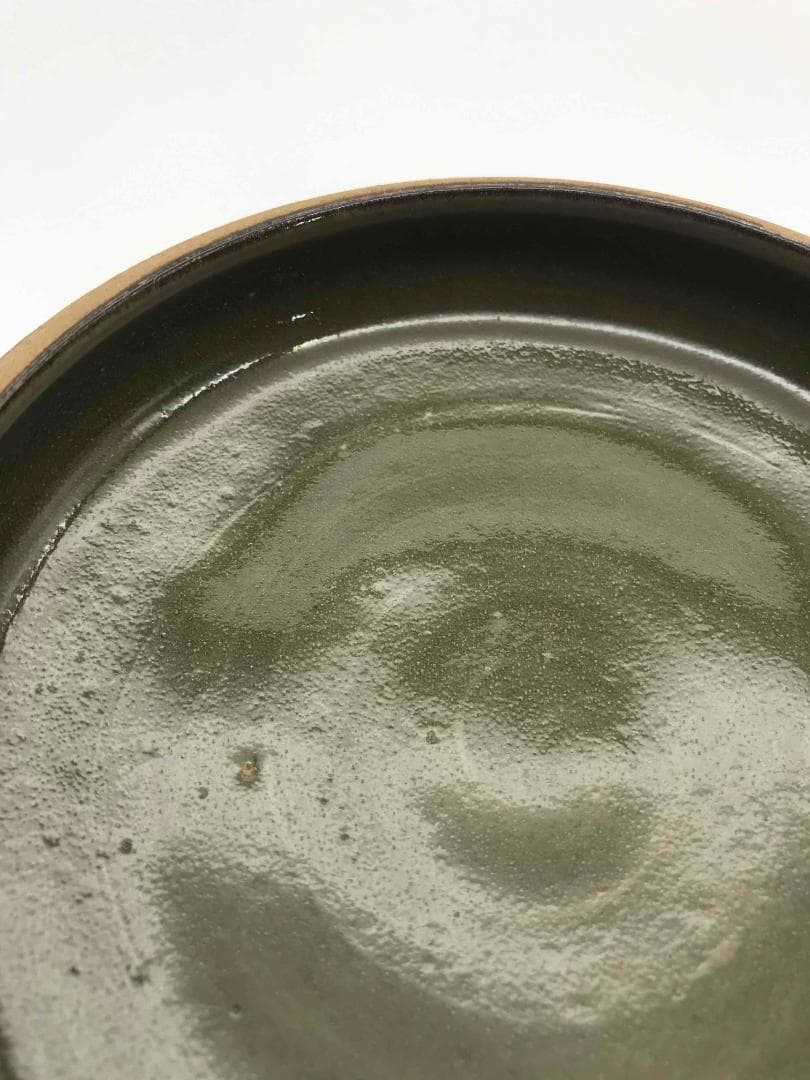 北宋～金時代　青磁貼花唐草紋合子　文房香合　耀州窯　朱泥入れ古文房具(A-45)