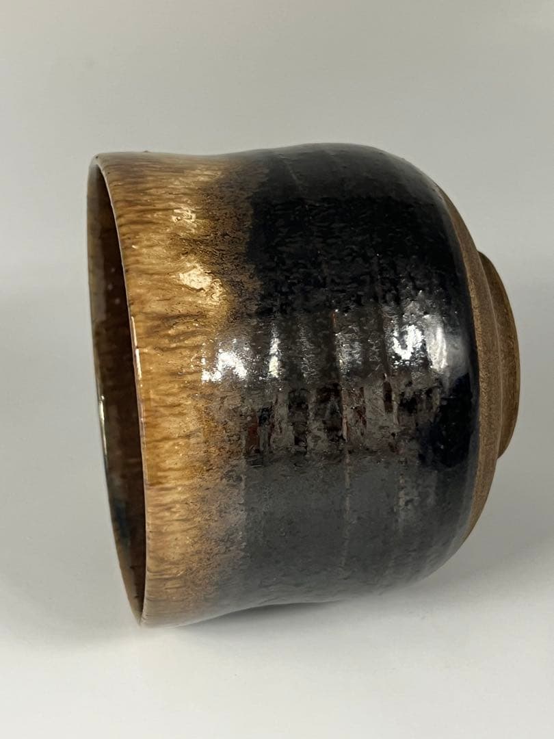 古美術　黒釉茶碗　在銘 M—4