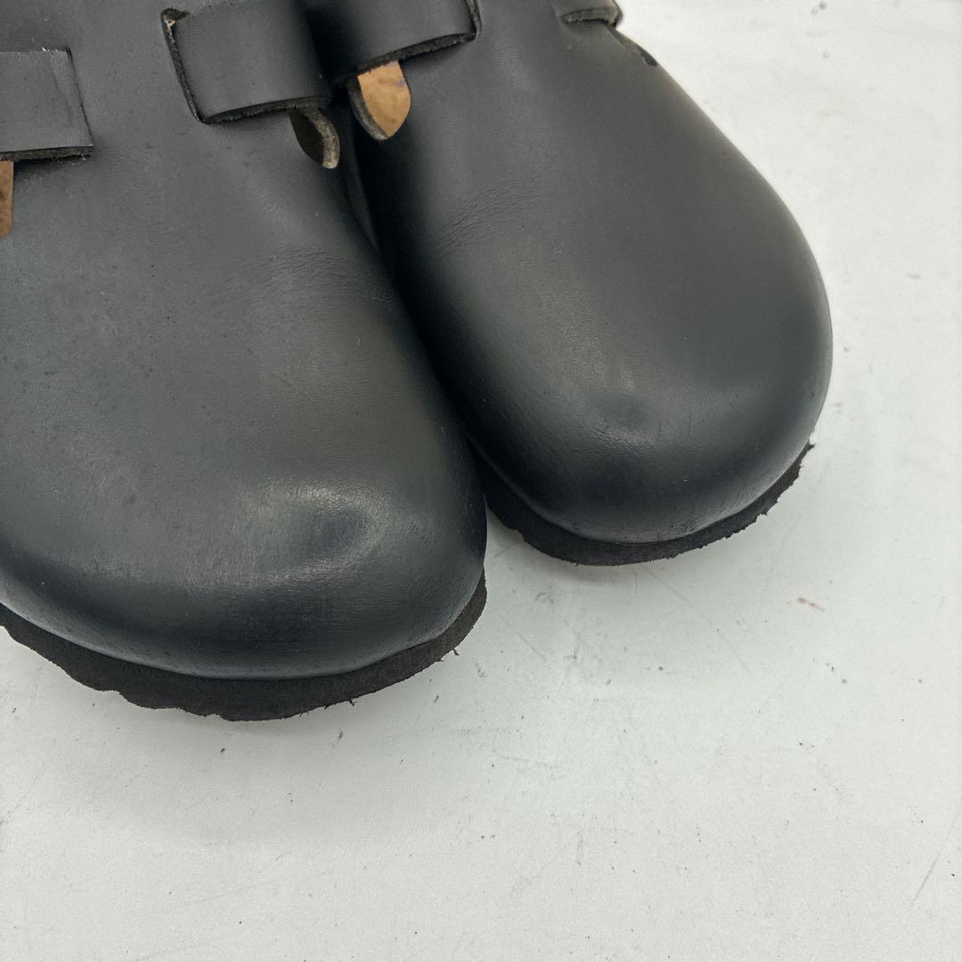 【良品】ビルケンシュトック ボストン サボサンダル 23cm ブラック ナロー幅