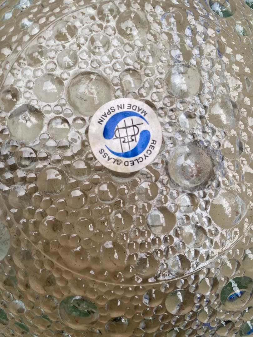 『fragile glass』スペイン製 ガラス 花器 水盤 華道