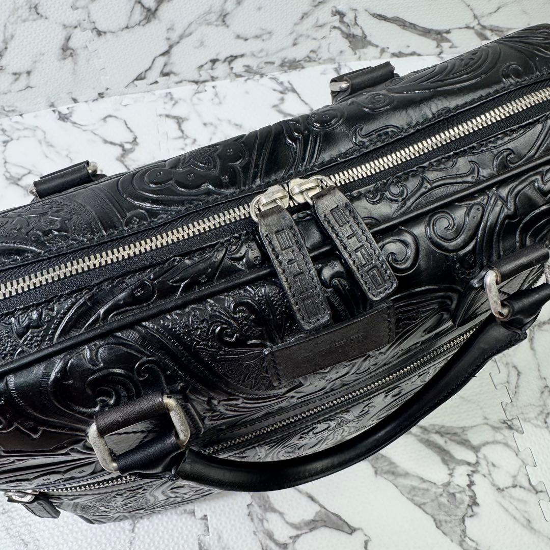 エトロ　マルゴット　ブリーフケース　ビジネスバッグ　2way A4収納可能　黒