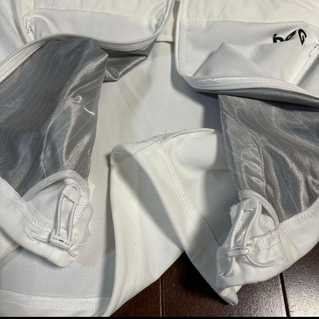 PGGアモッサ×N yメカニカルストレッチタフタホワイトベスト