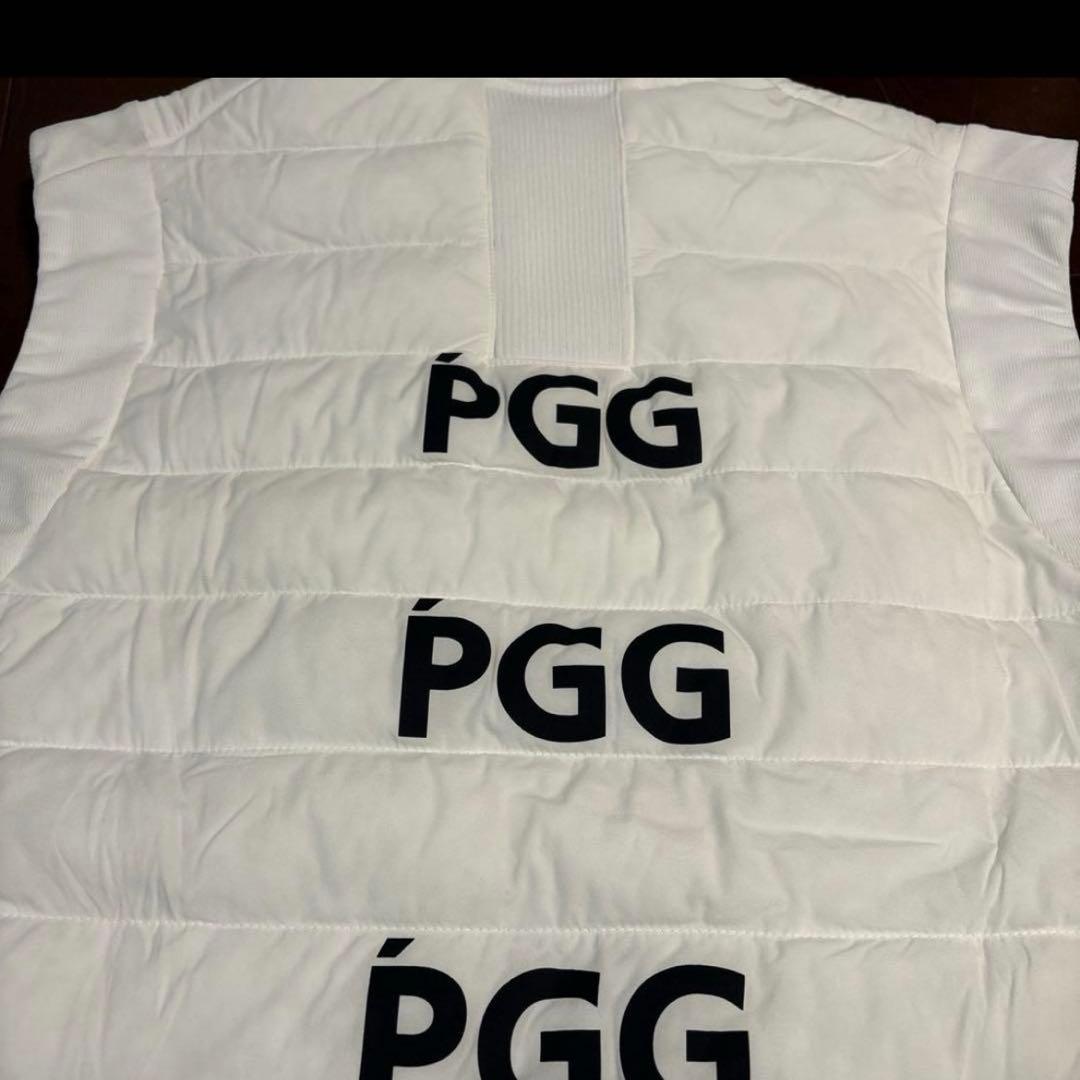 PGGアモッサ×N yメカニカルストレッチタフタホワイトベスト