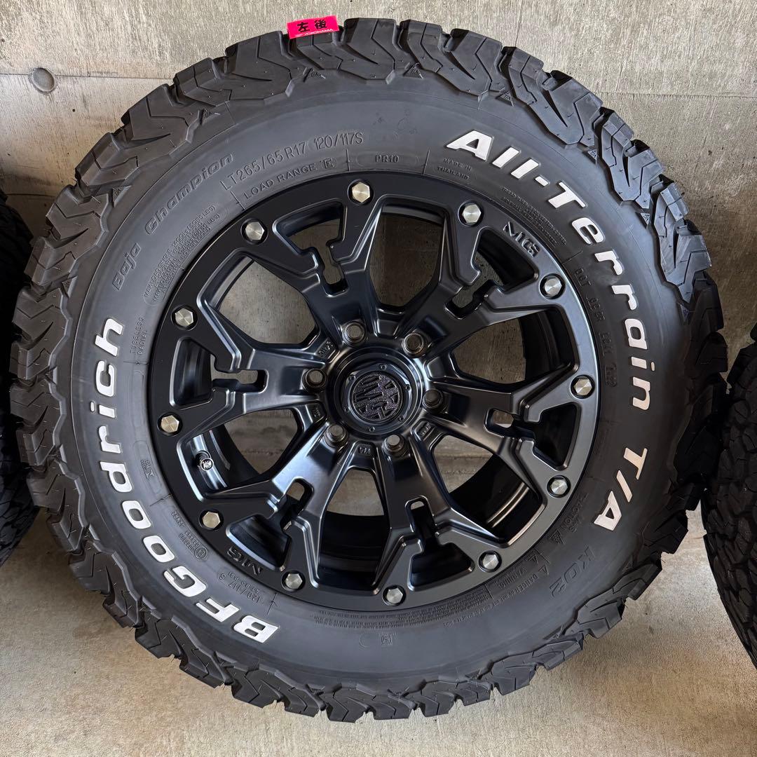 MGゴーレムマットブラック BFグッドリッチ265/65R17オールテレーン4本
