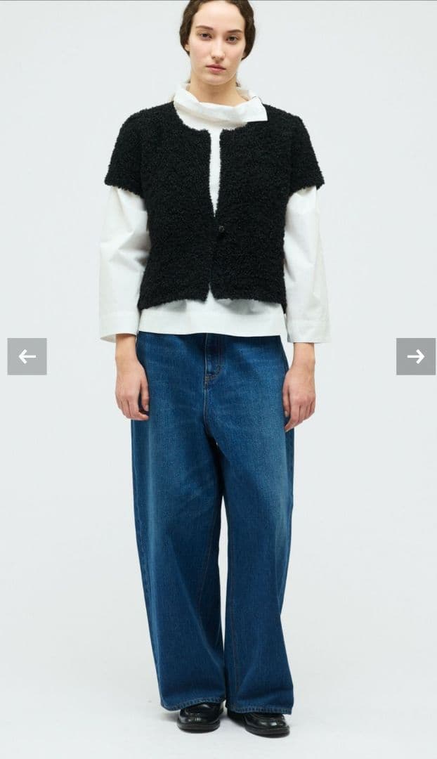 mizuiro ind　ミズイロインド　ブラウス　オフホワイト　新品