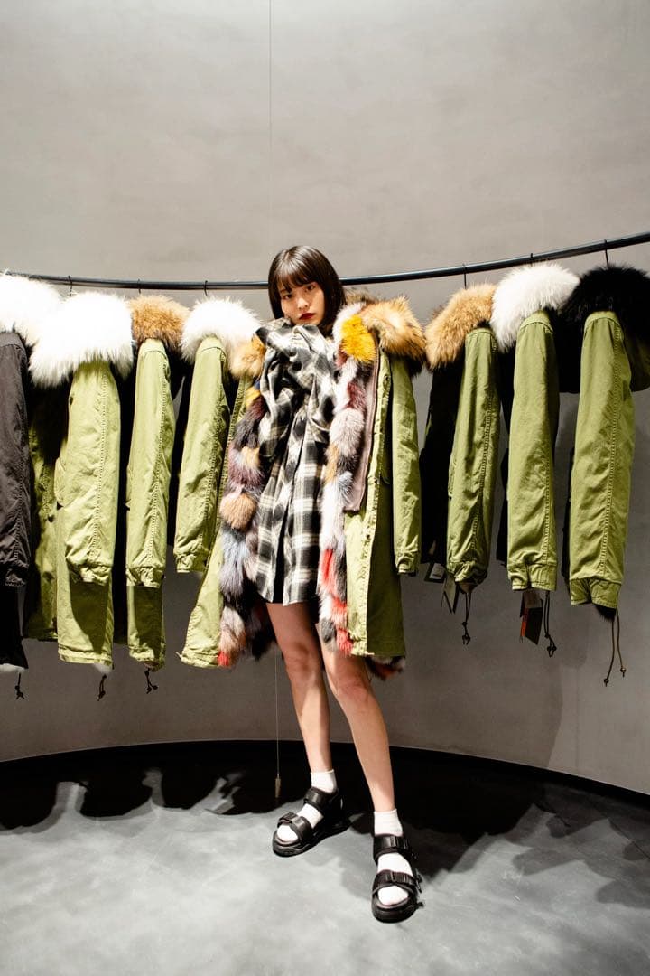 フォックスファー　モッズコート