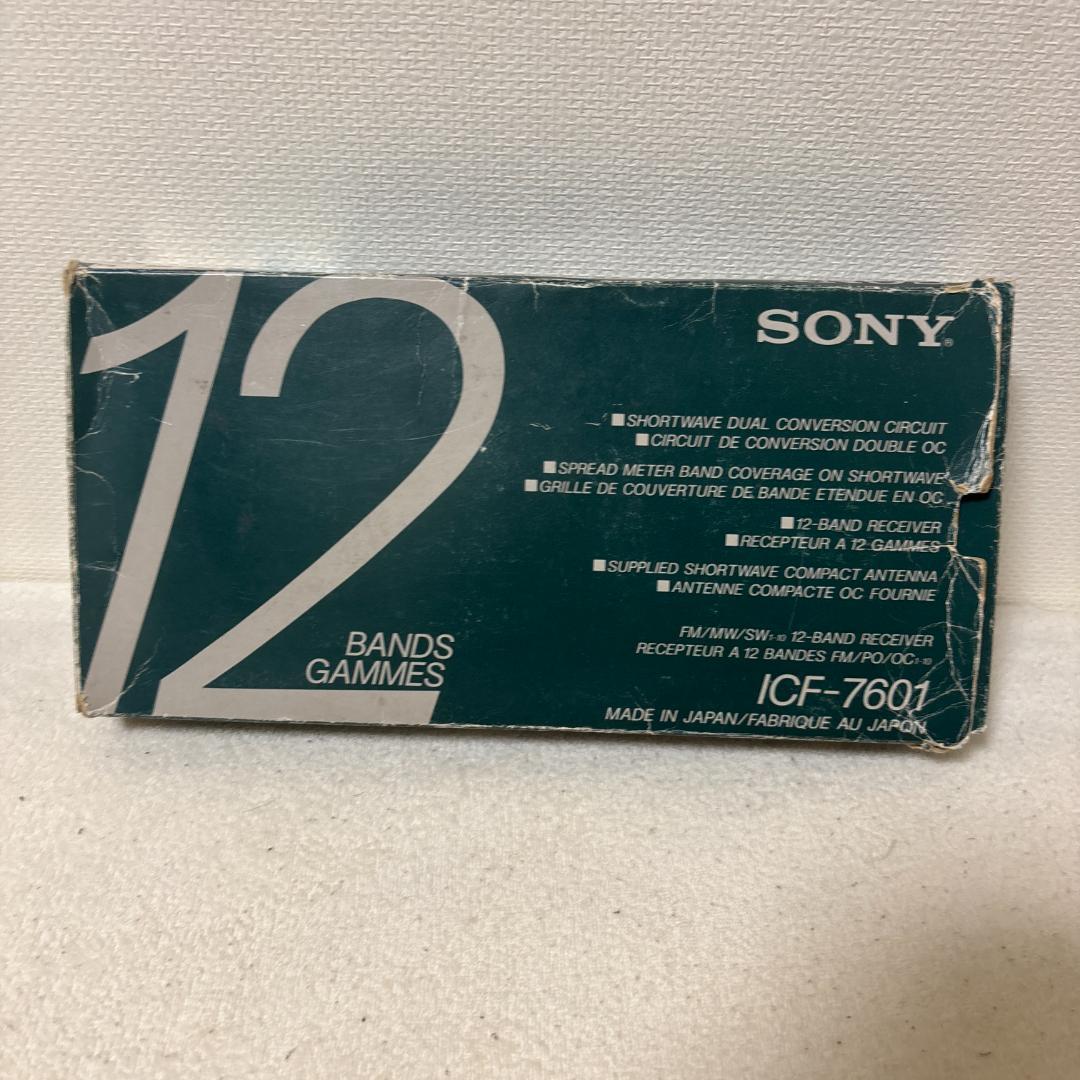 SONY ICF-7601 完動品 ポータブルラジオ 元箱アンテナ付属