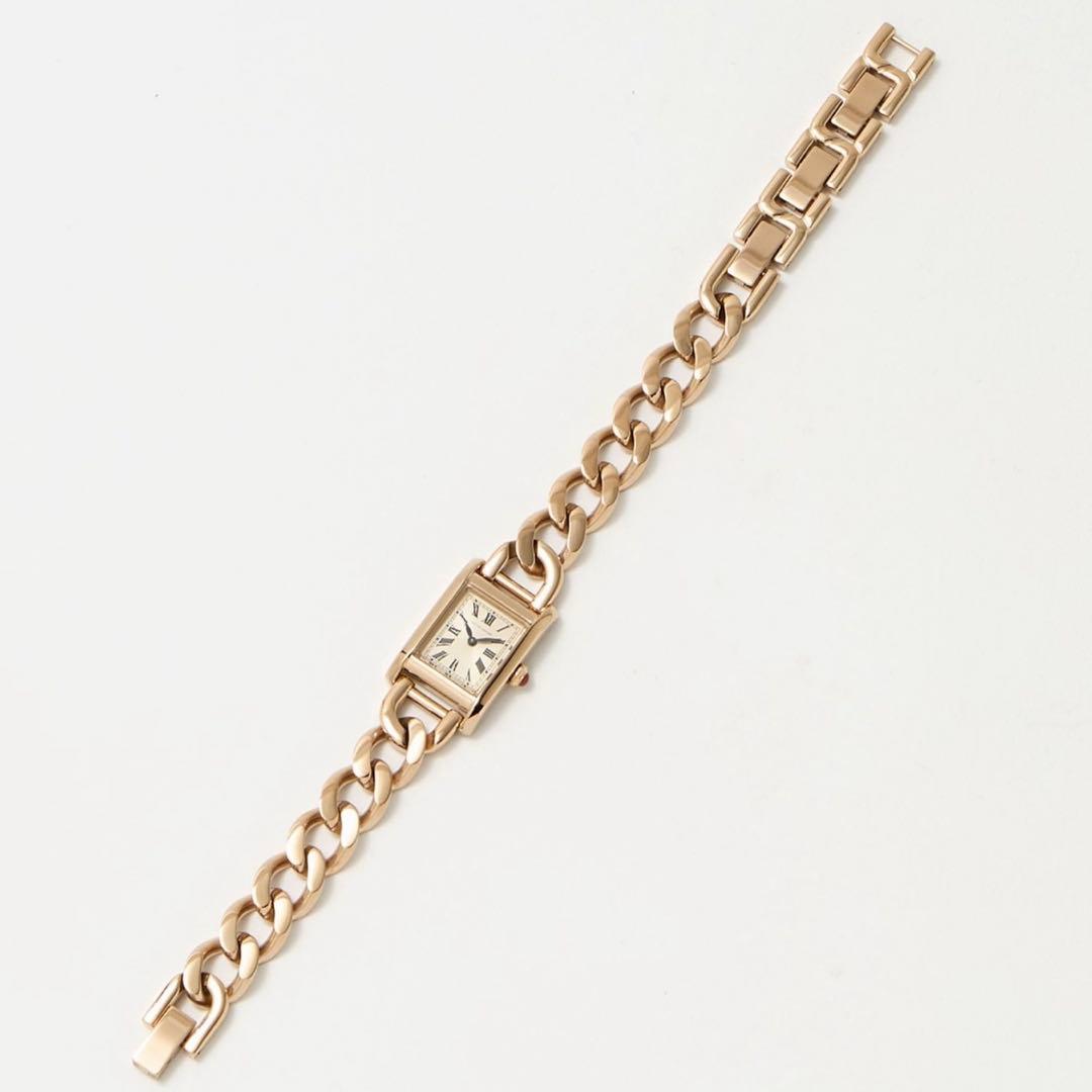 【UNITED ARROWS】スクエア チェーン 腕時計