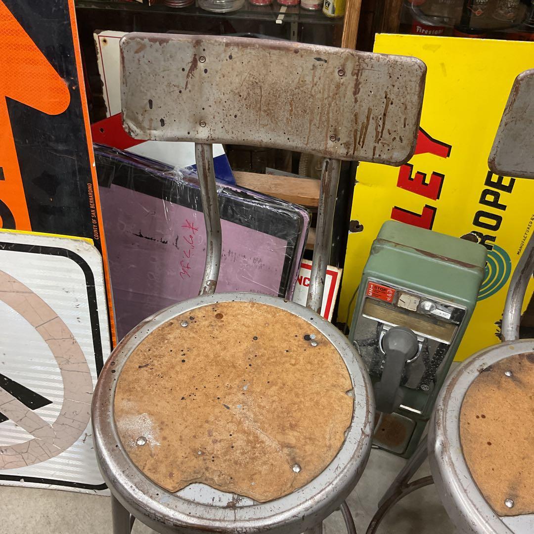 USAインダストリアル　スツール2脚