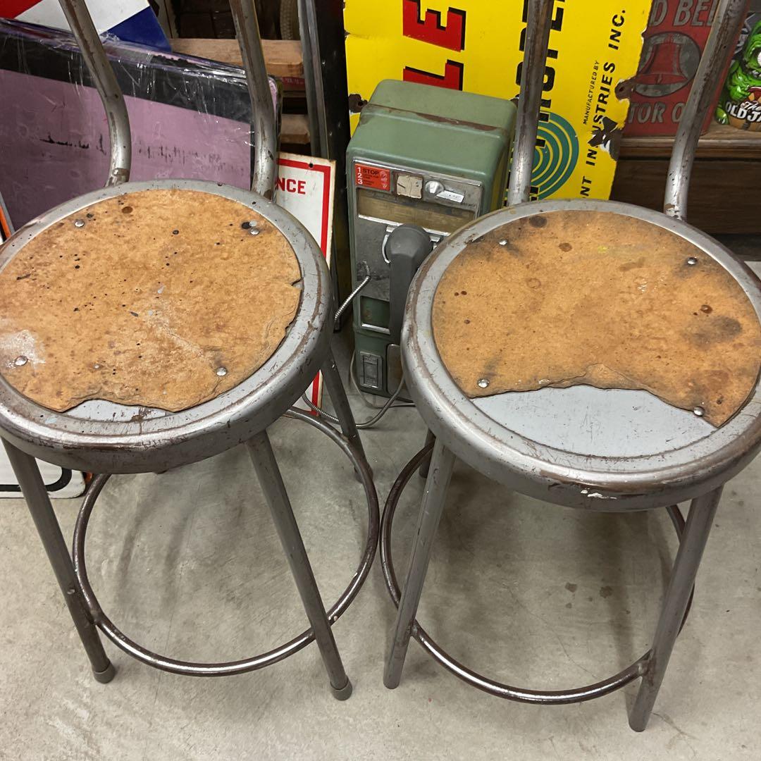 USAインダストリアル　スツール2脚