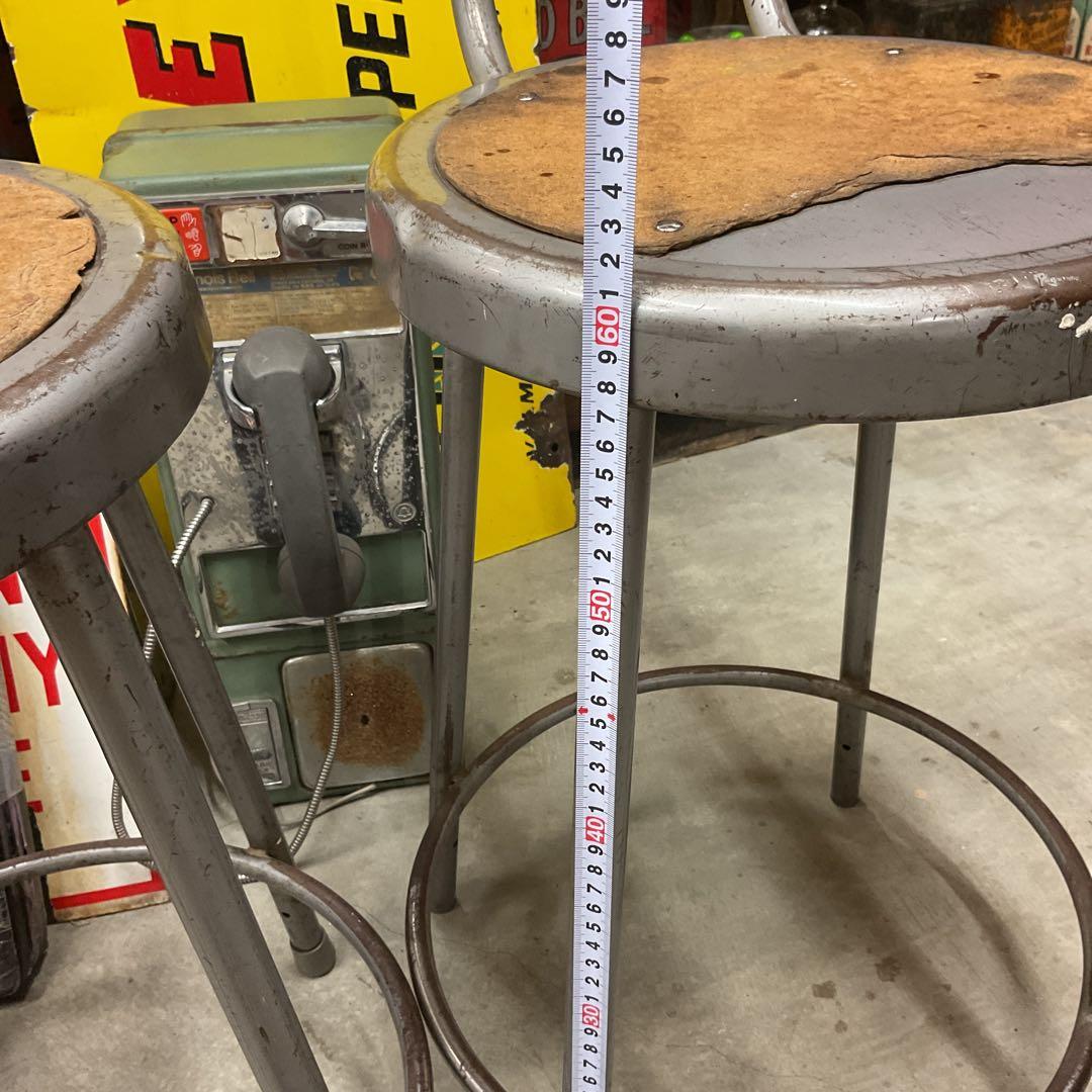 USAインダストリアル　スツール2脚