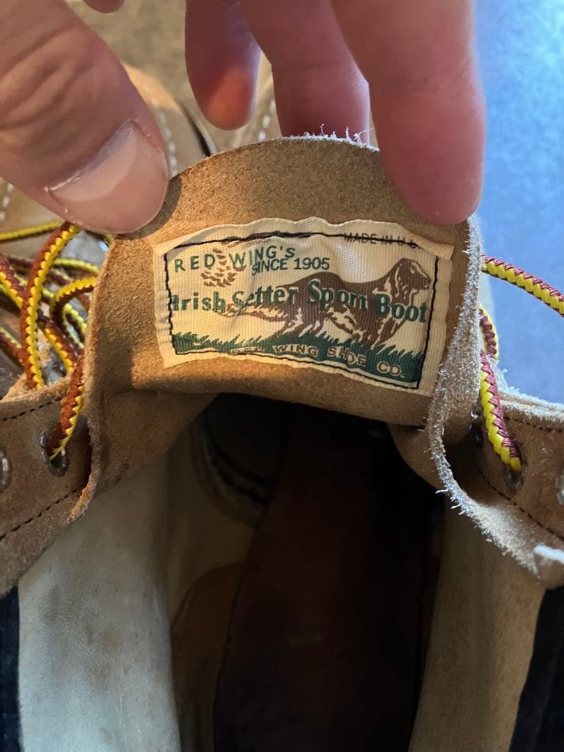 RED WING Irish Setter Spawn Boot ベージュ