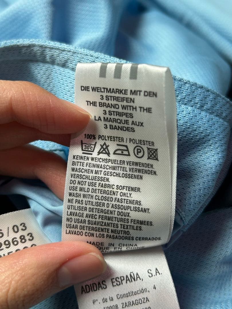 adidas レアル・マドリード　ハーフジップ　サッカーウェア　ネイビー　XO