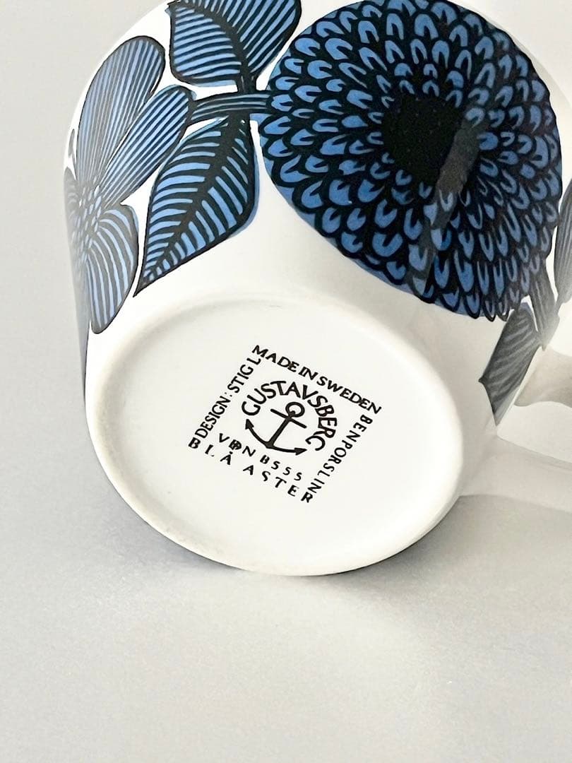 【北欧vitage】Gustavsberg 　 Blue Aster cs