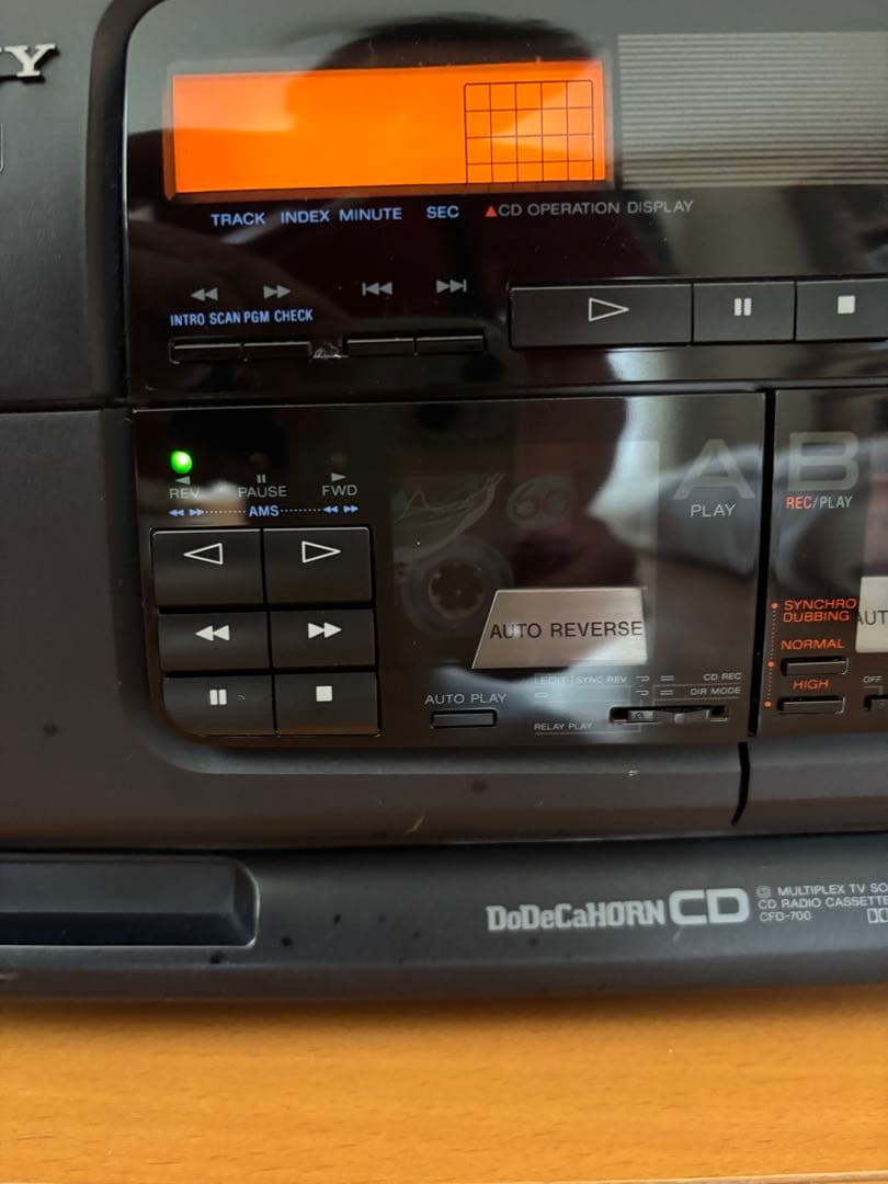 バブルラジカセ　SONY CFD-700 CDダブルラジカセ　動作品