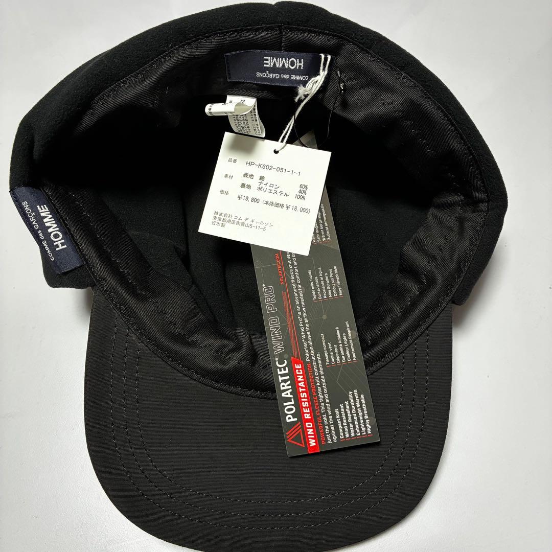 COMME des GARCONS HOMME キャップ ブラック BLACK