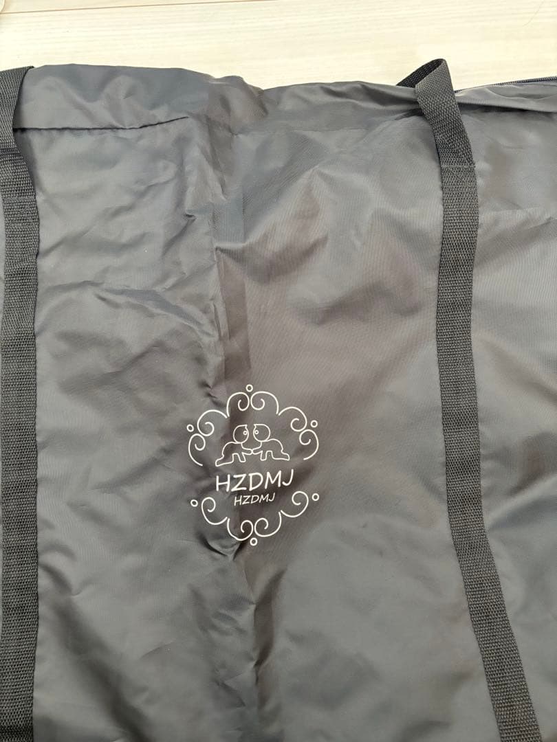 HZDMJ ベビーベッド グレー 折りたたみ　蚊帳付き