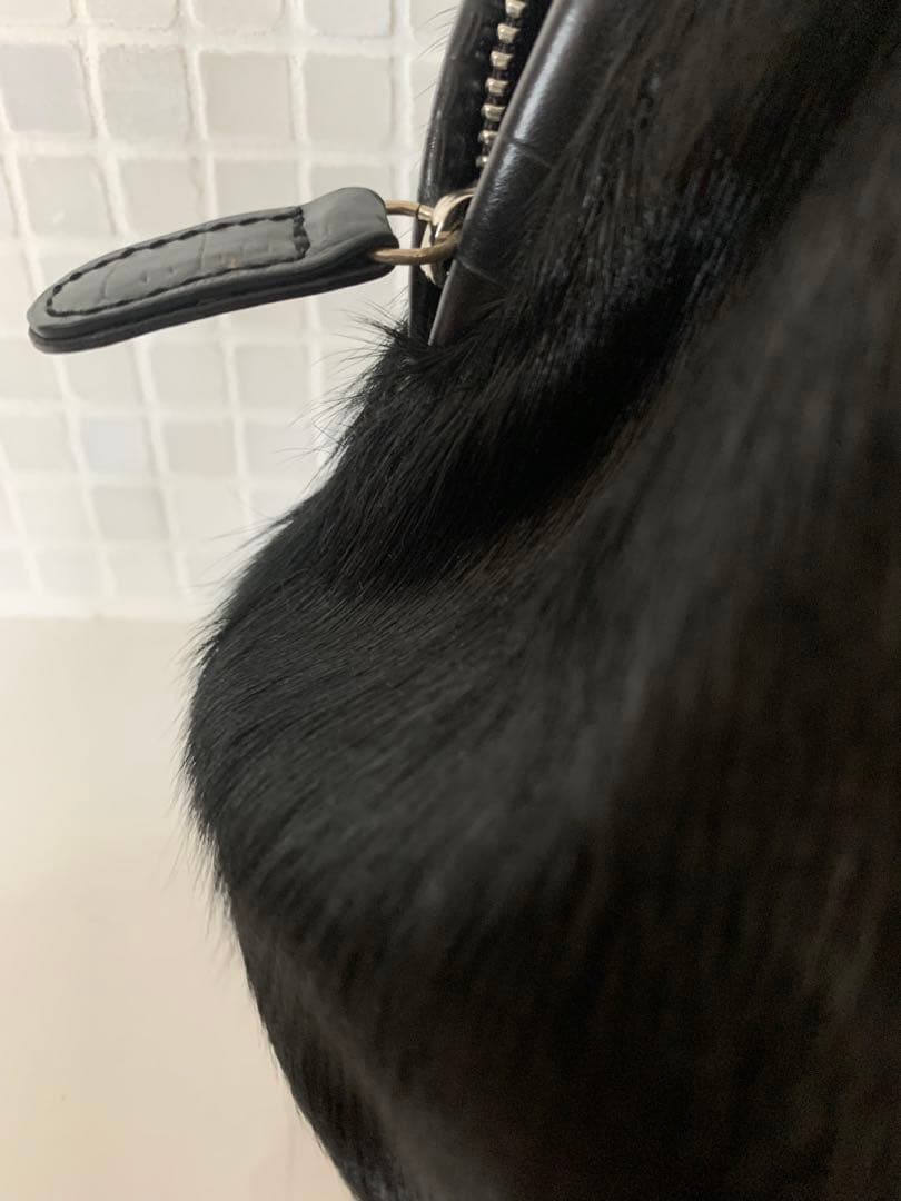 とっても可愛いmuta 8バック　ハラコ　本革　クロコ型押し