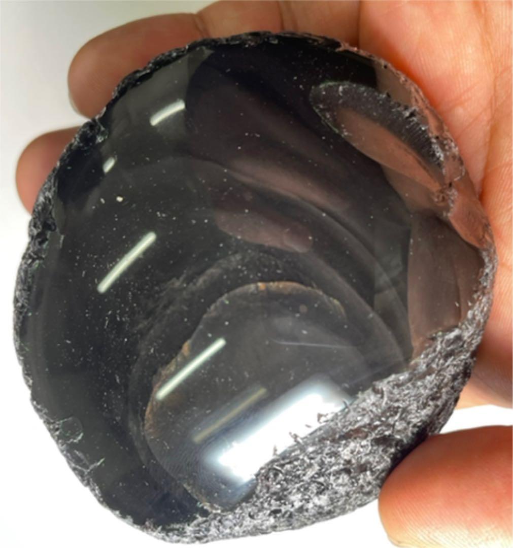 研磨品　十勝石玲瓏　ゴールデンレインボーオブシディアン