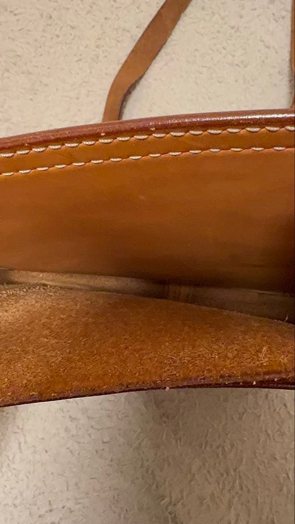 s*3様 天神ワークス　レザーショルダーバッグ タン