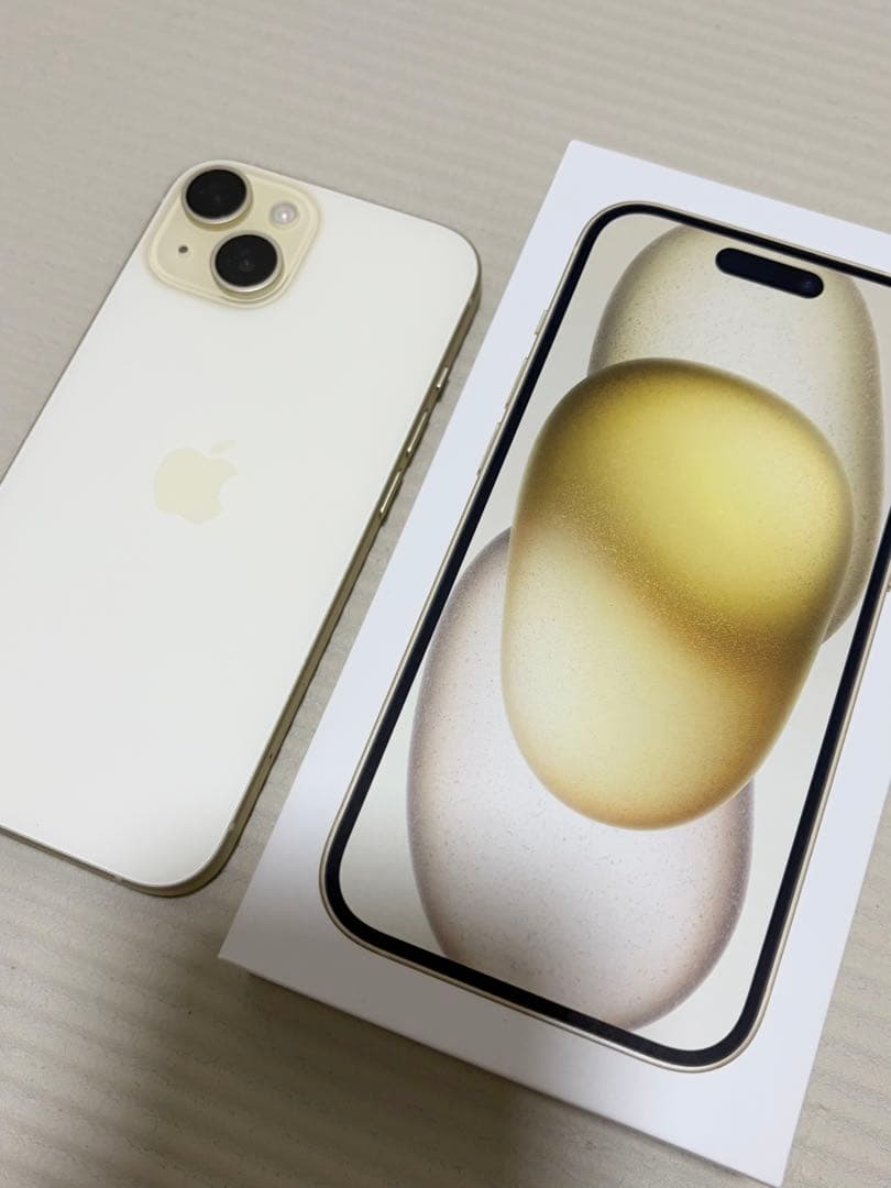iphone15 イエロー128GB SIMフリー