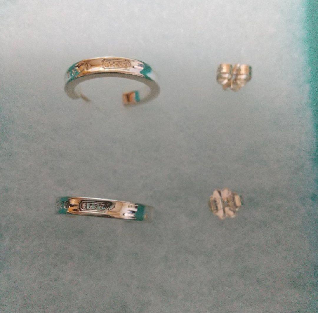 ティファニー ナローフープ ピアス(スモール) 1837