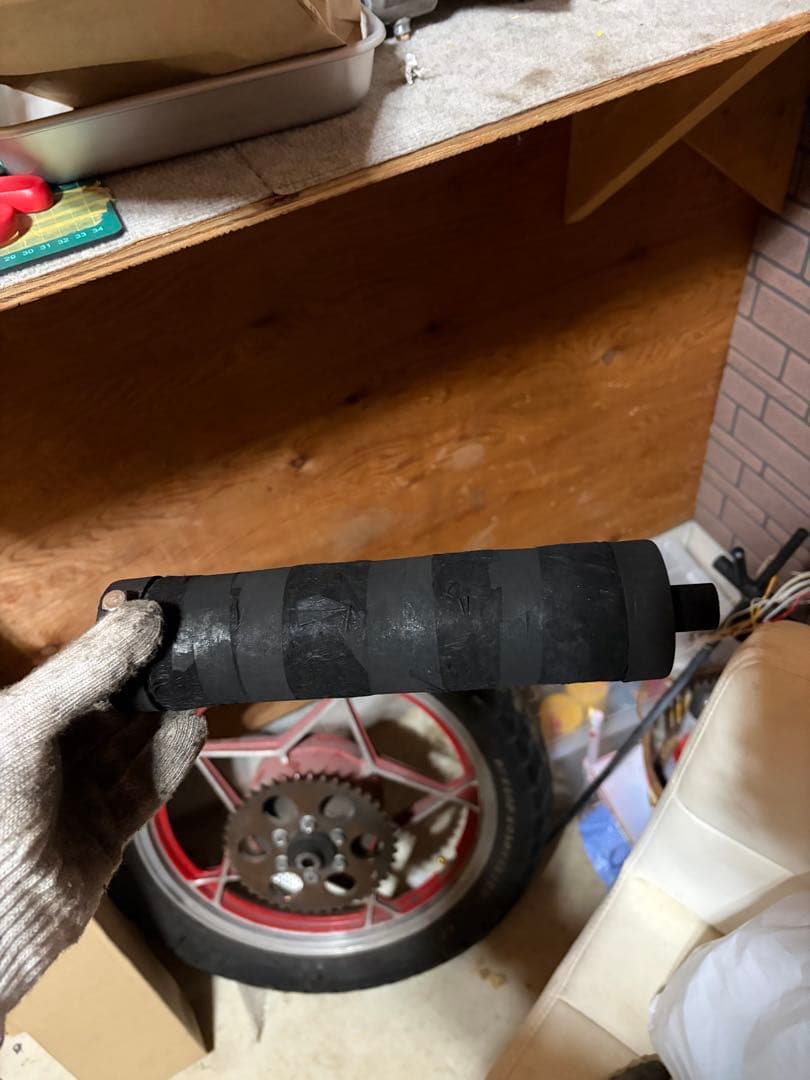 ゼファー400 400χ　メッキショート管