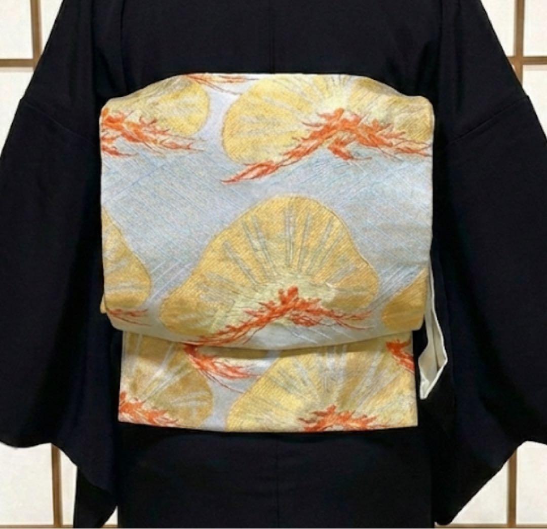 美品　黒留袖　袋帯　￼ 4点フルセット　結婚式　比翼仕立て　礼服　扇　松