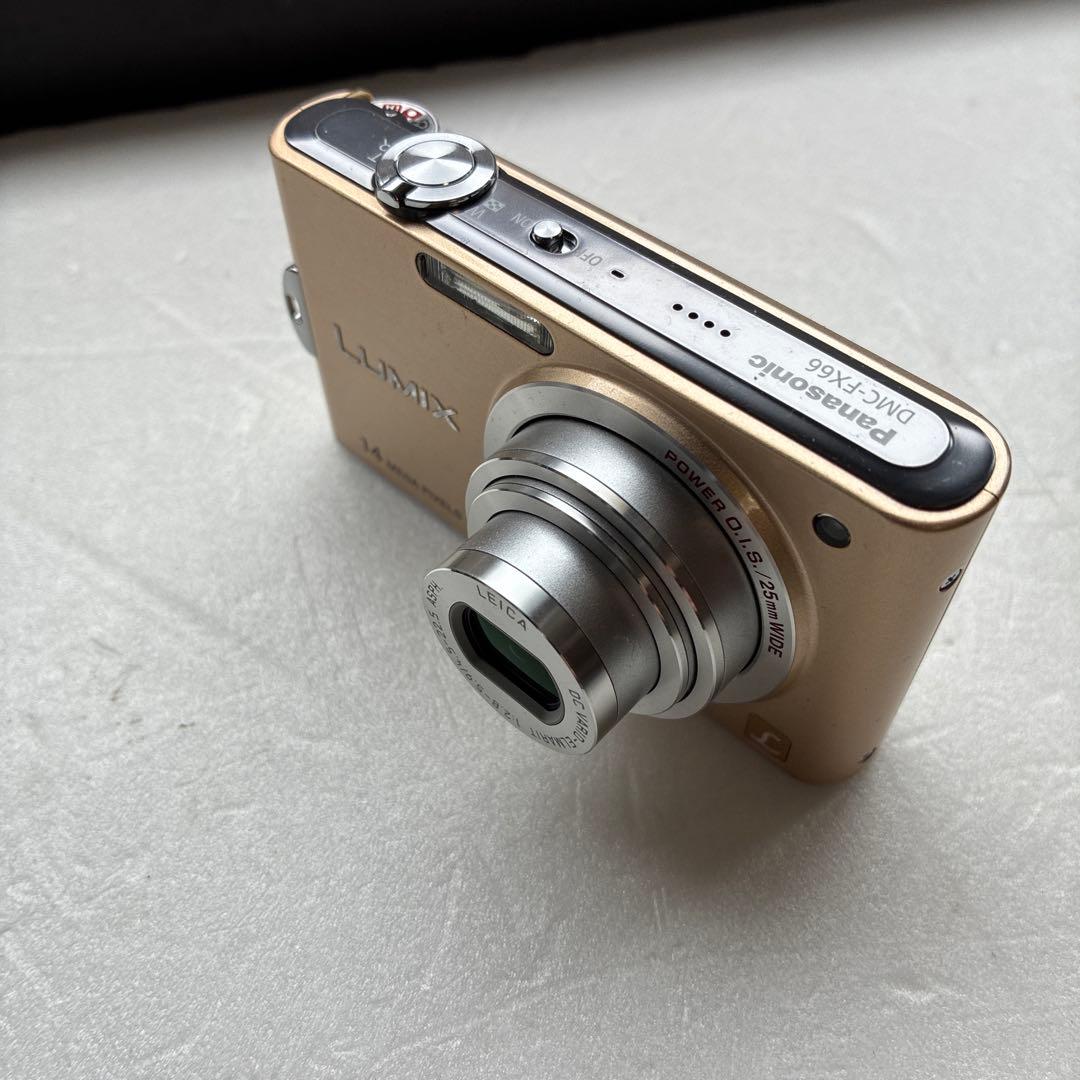 【美品】Panasonic LUMIX デジカメDMC-FX66 ゴールド