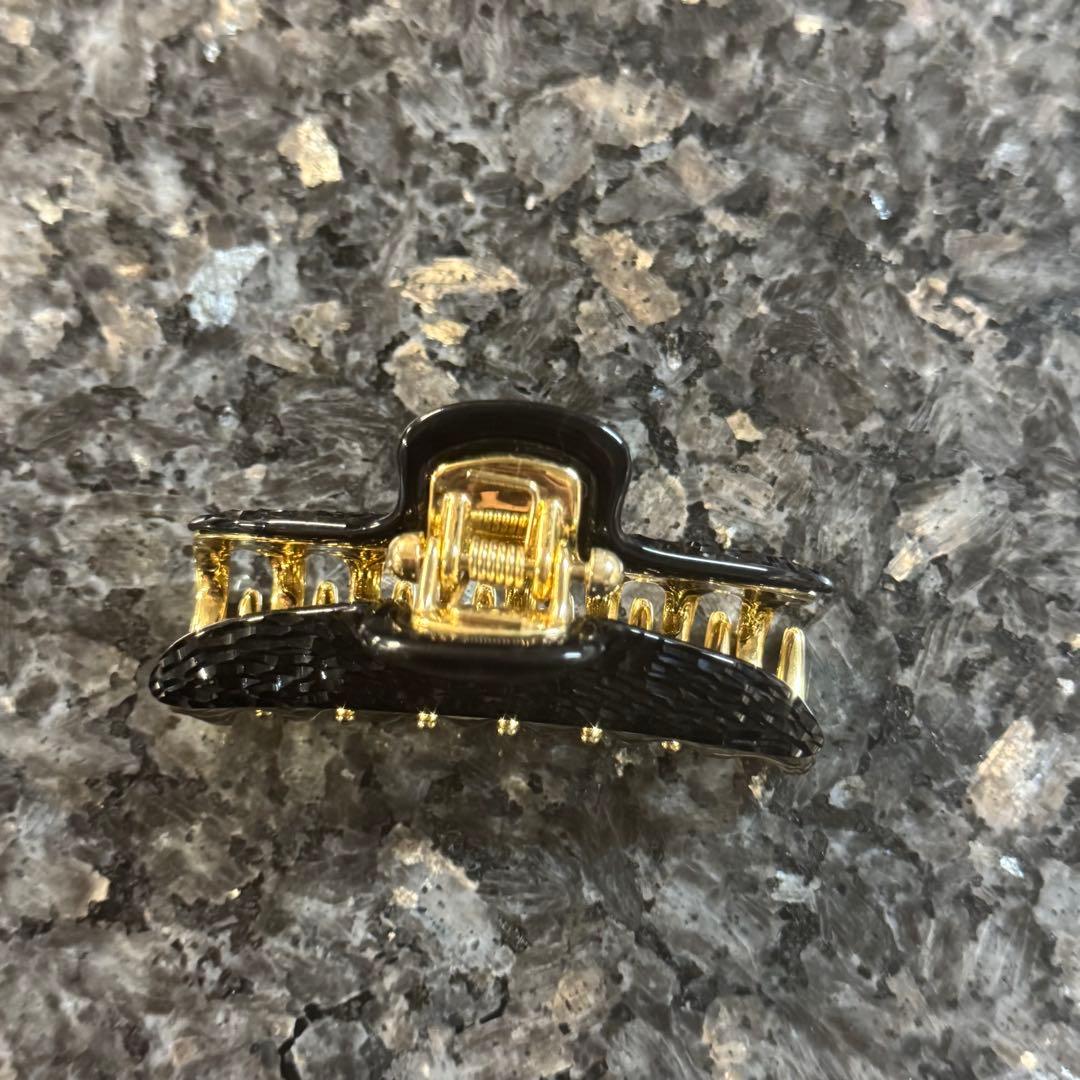 acca ブラックゴールド ヘアクリップ 約7cm