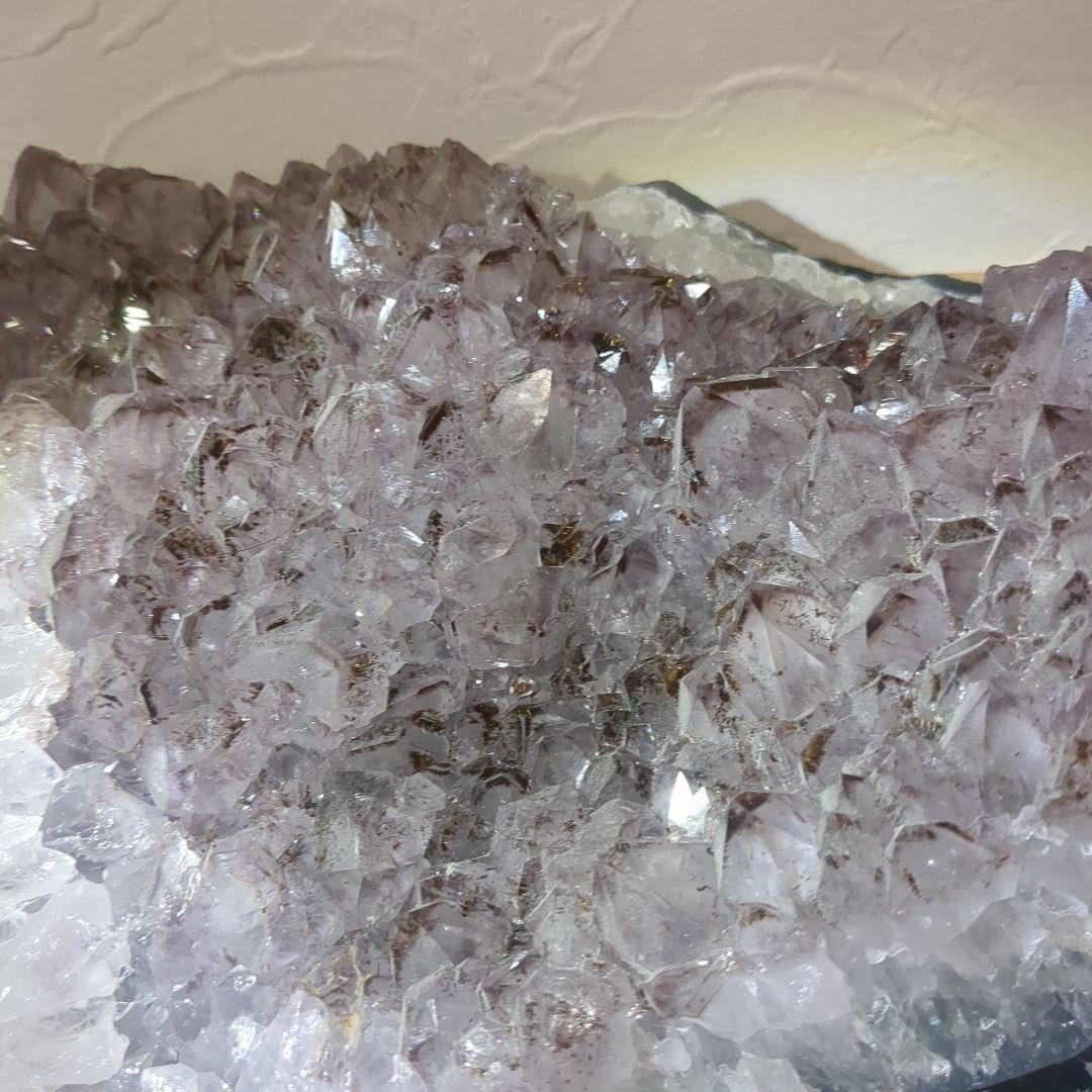 【専用】専用特別価格◆台付き◆カコクセナイト　アメジストクラスター