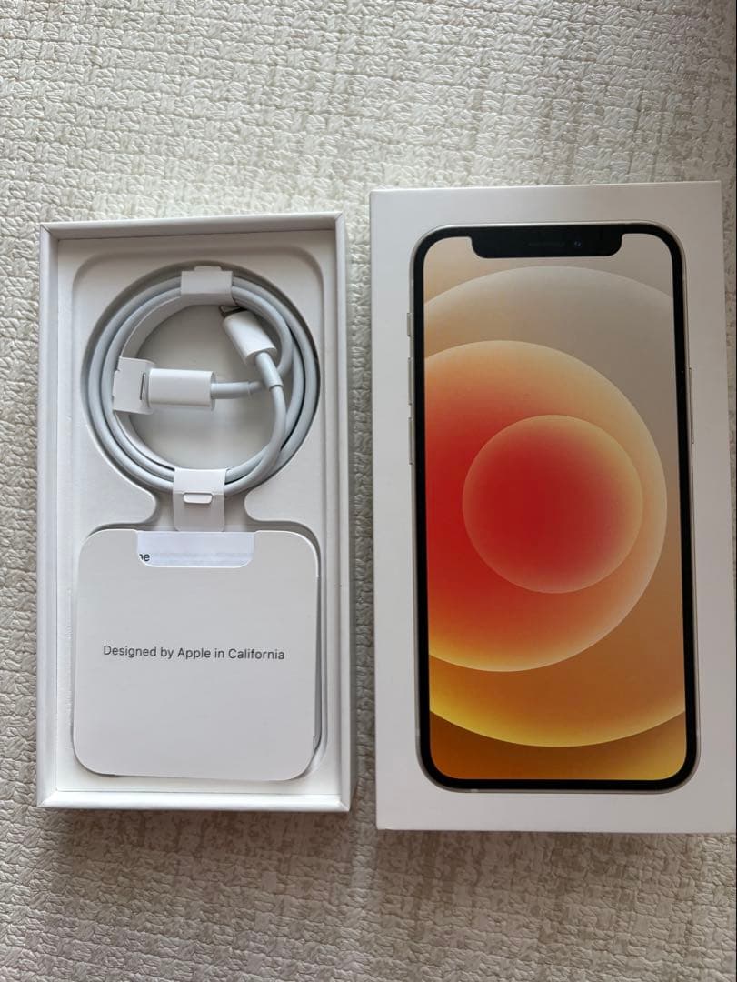 【ジャンク品】iPhone 12mini 128GB ホワイト 本体箱付き