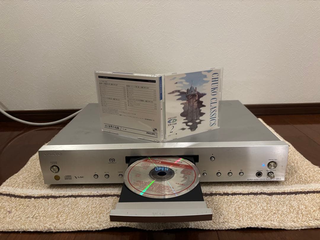 ☆実働品ONKYO C-S5VL(S)　SACD/CDプレーヤー　純正リモコン付