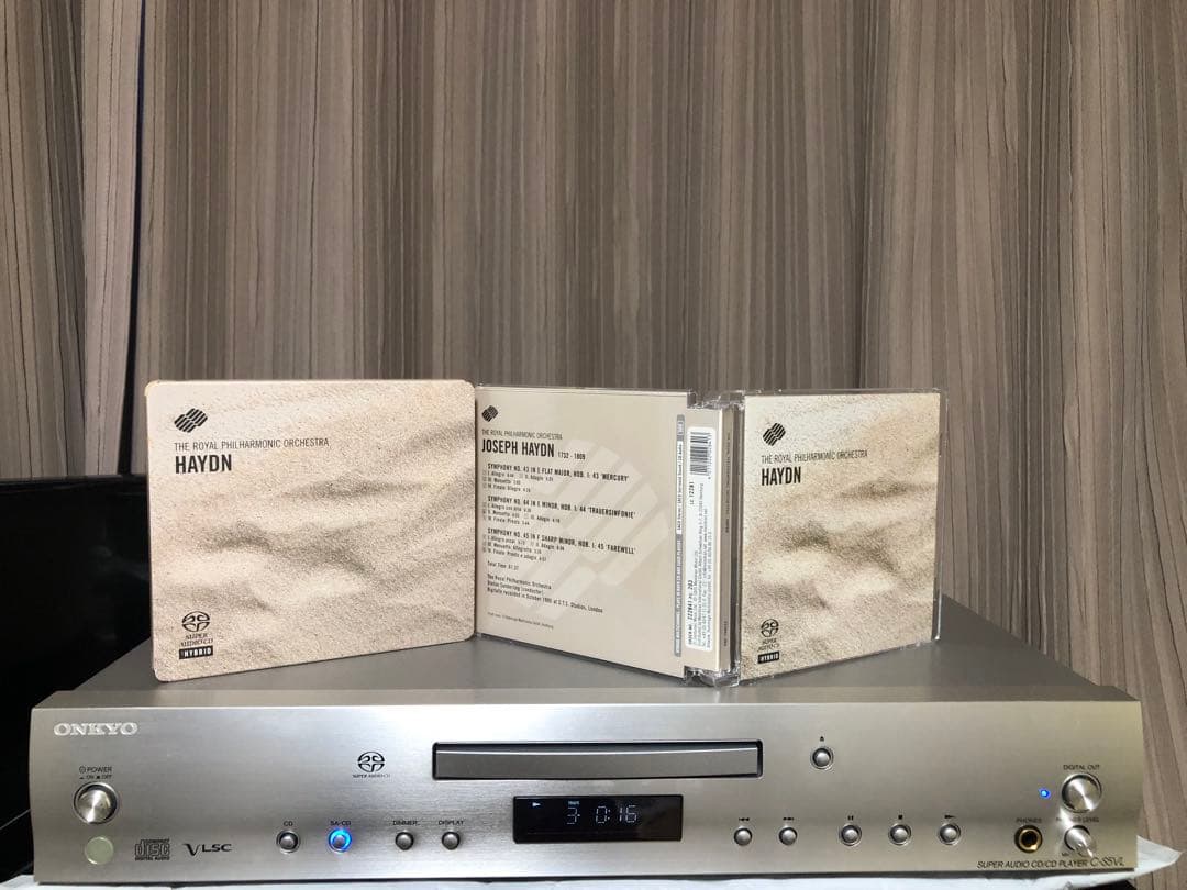 ☆実働品ONKYO C-S5VL(S)　SACD/CDプレーヤー　純正リモコン付