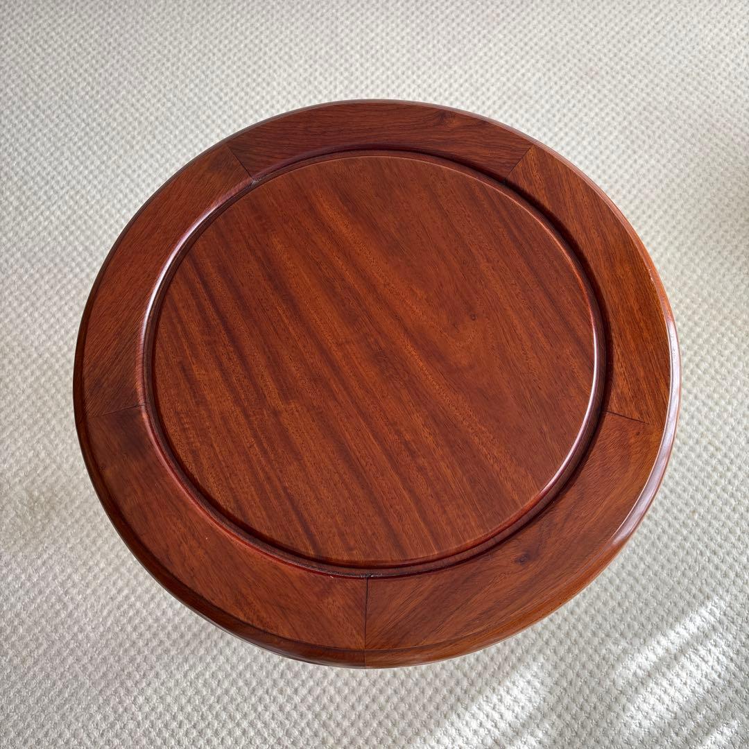 アンディーク花台、5脚、サイドテーブル、無垢材使用で組み付け