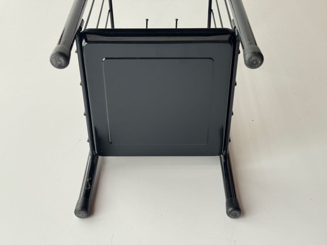 ポストモダン デッドストック ブラック 金属製 傘立て ヴィンテージ