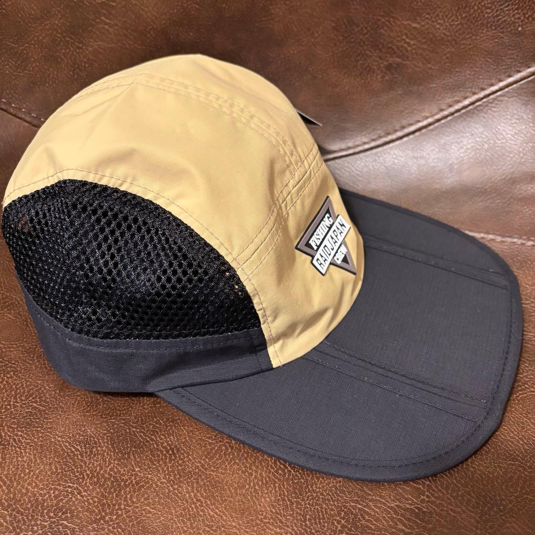 レイドジャパン　サイドメッシュナイロンキャップ　ベージュ/ブラック